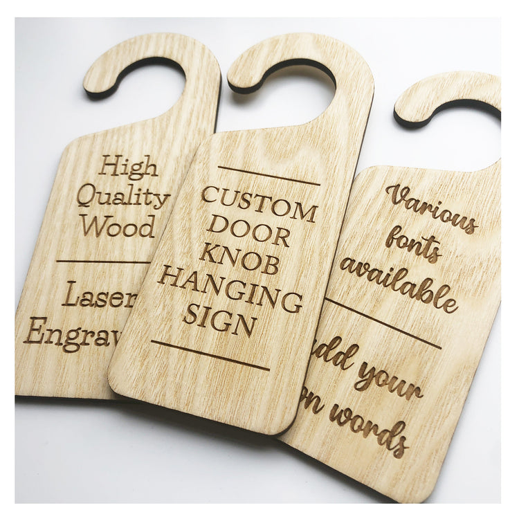 Hanging Door Knob Signs