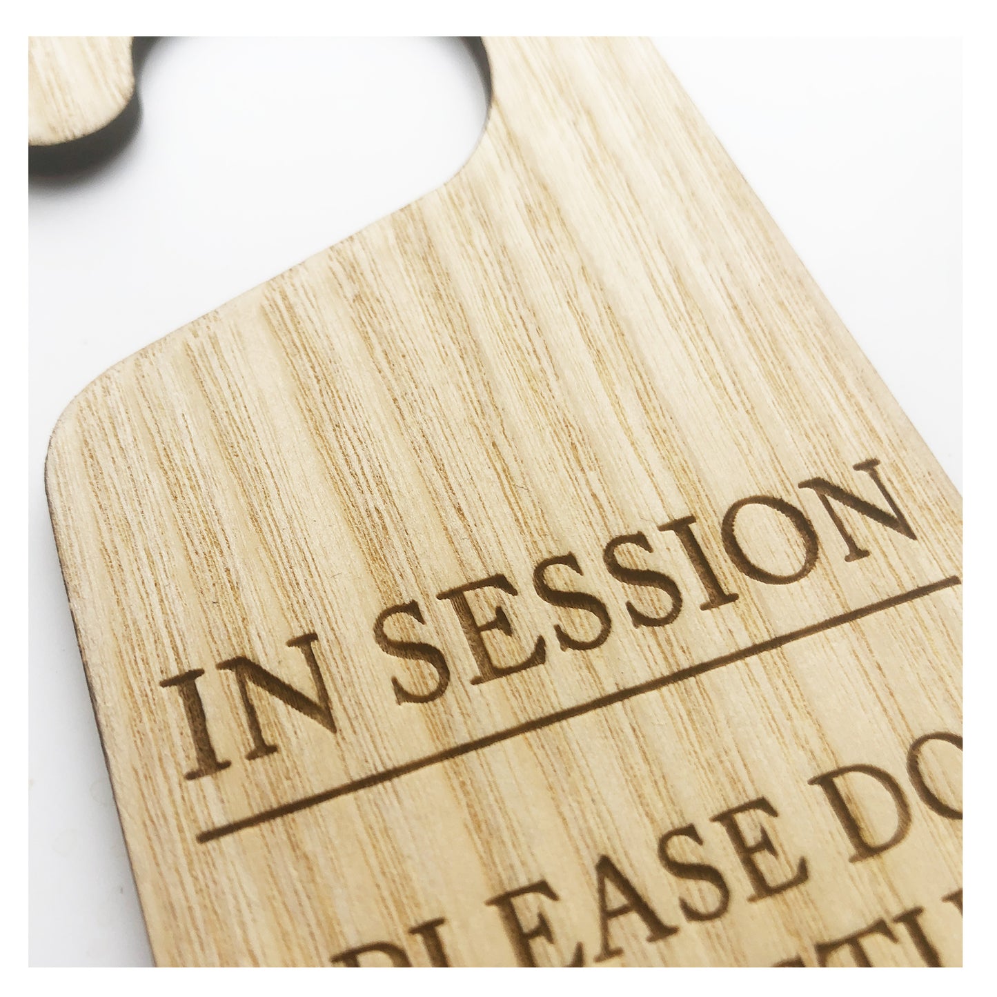 In Session Do Not Disturb Wooden Hanging Door Knob Sign Office Home
