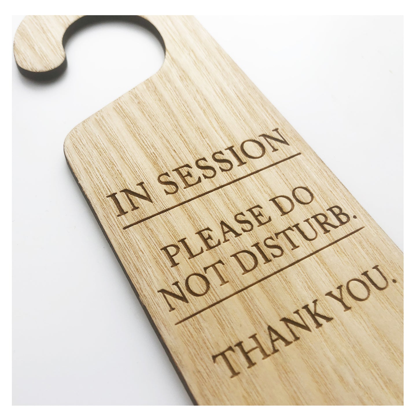 In Session Do Not Disturb Wooden Hanging Door Knob Sign Office Home