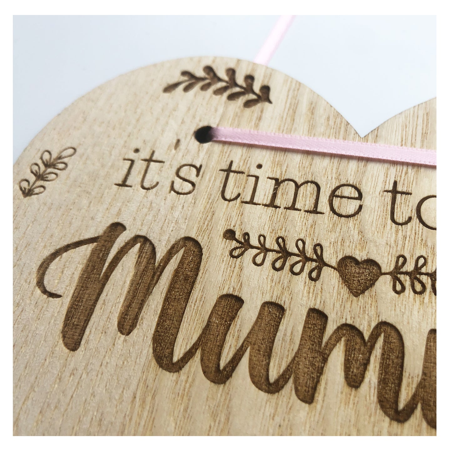 It's Time To Give Mummy Our Last Name - Wedding Sign For Children Of The Bride & Groom To Hold